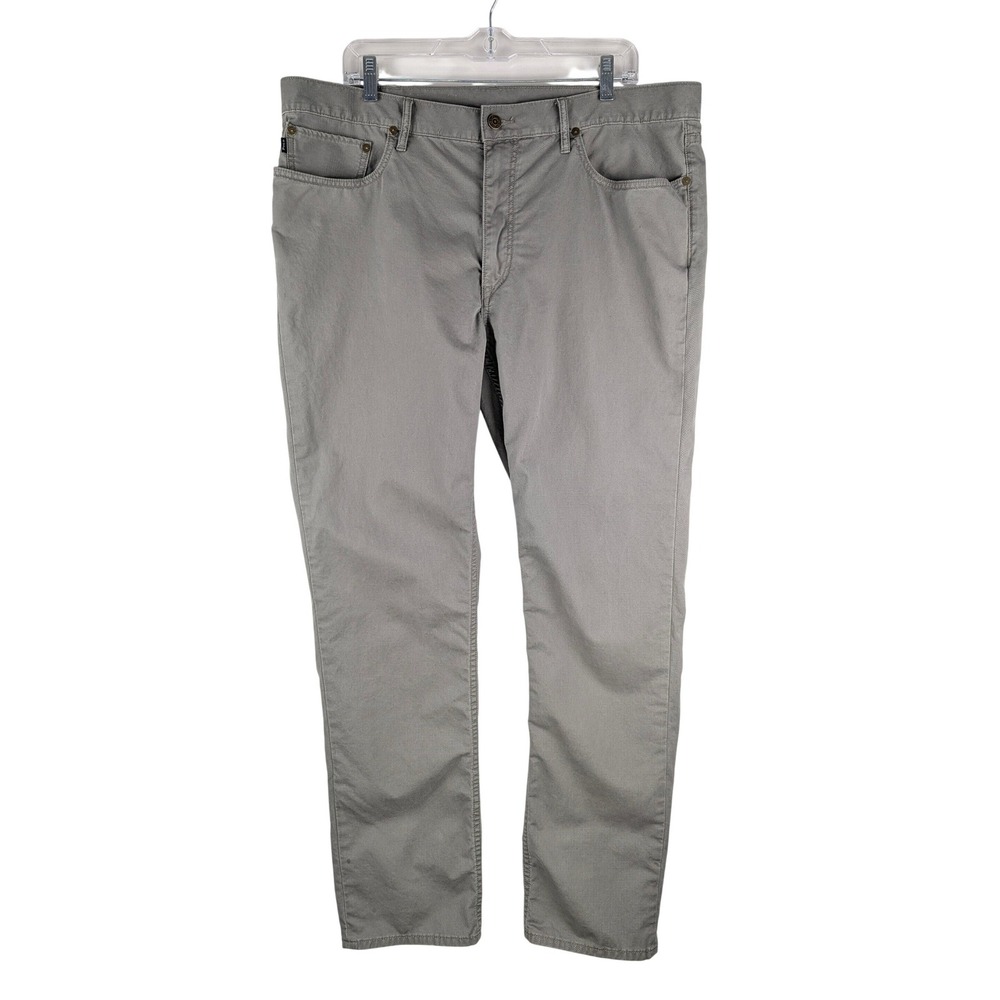 Polo Ralph Lauren Pants Mens 38/32 Gray Straight Leg Cotton Stretch Twill